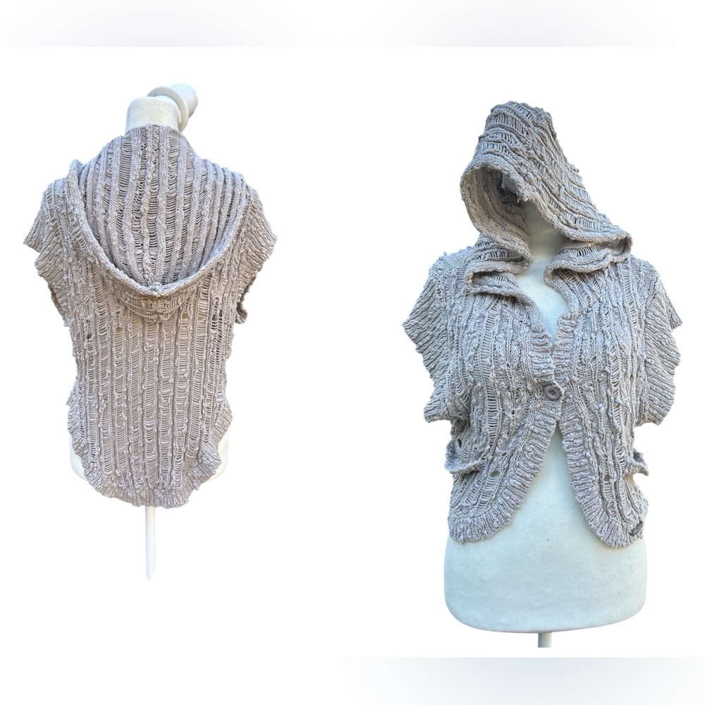 Firetrap British Womens Sweater Hoodie Cropped Grey